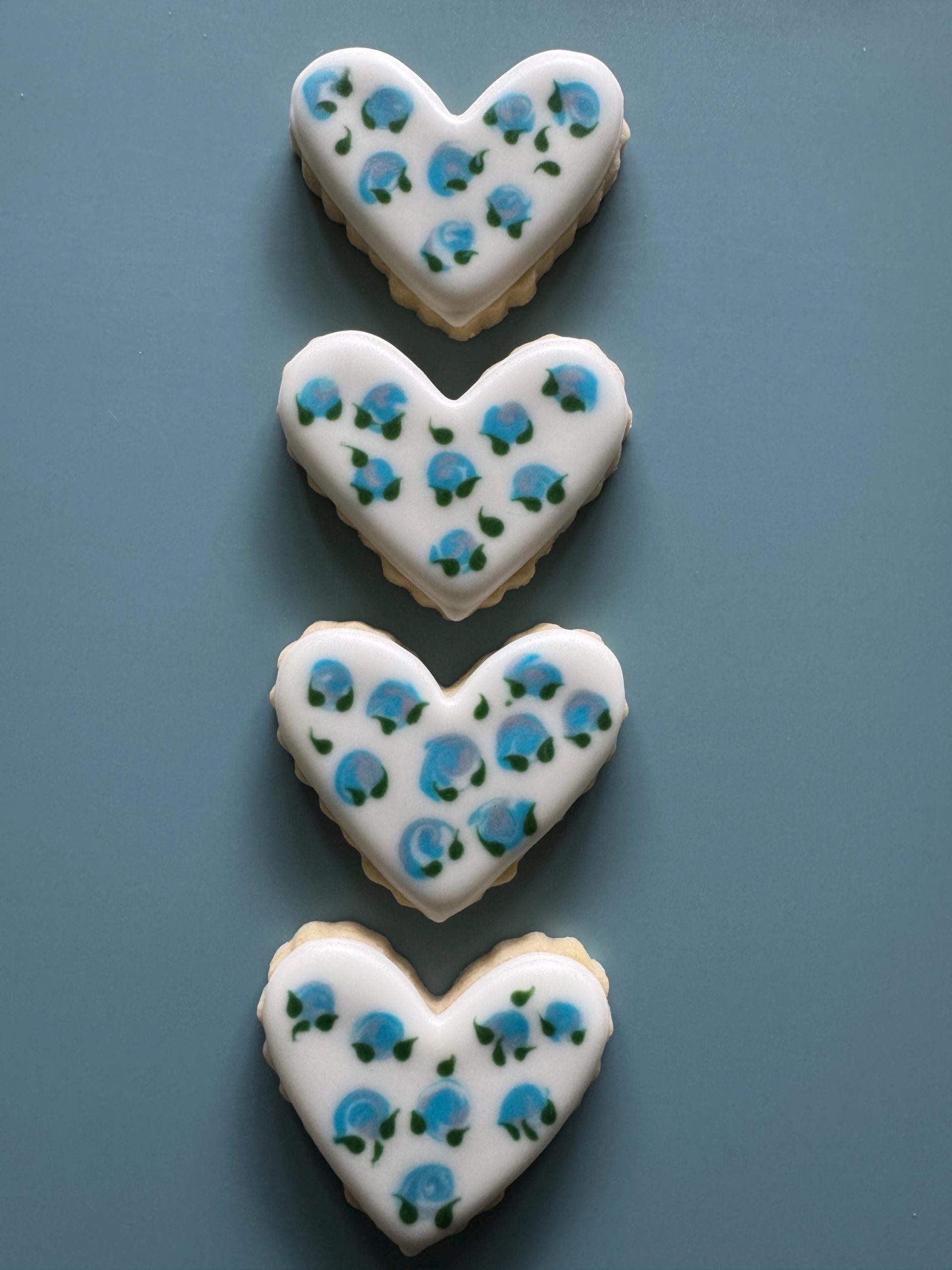 Mini Heart sugar cookies 1 dozen - Image 7