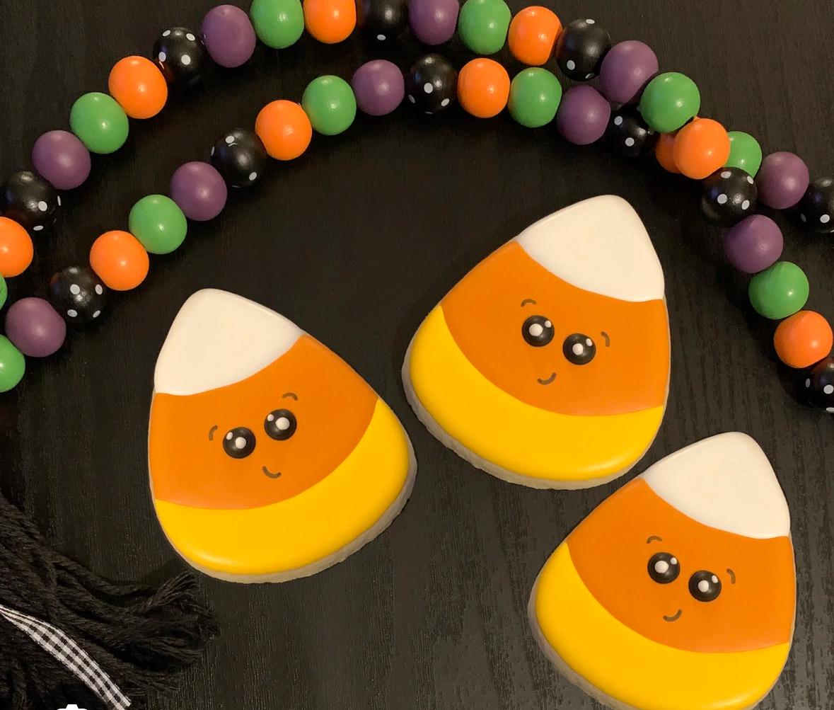 Fall Halloween sugar cookies 1 dozen