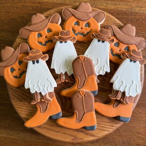 Cowboy Western Halloween Sugar Cookies 1 dozen