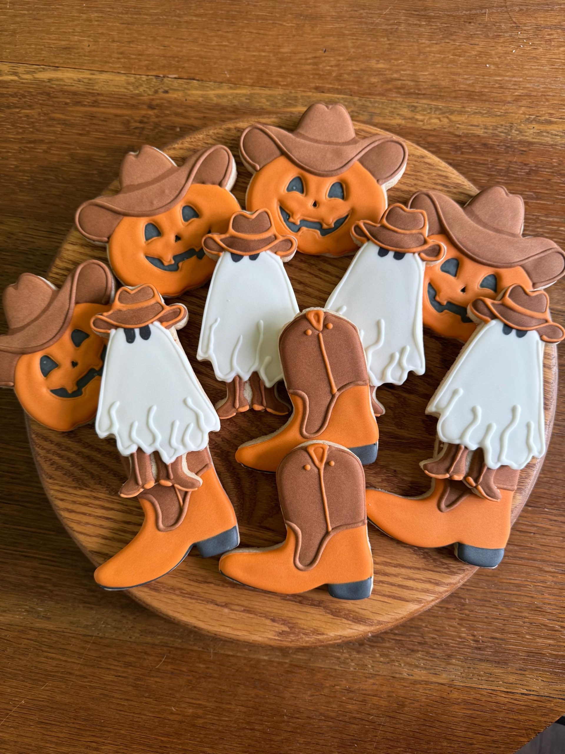 Cowboy Western Halloween Sugar Cookies 1 dozen